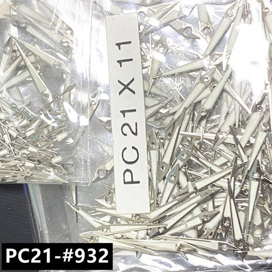 Silver 11mm watch hands with lume for Epson PC21 quartz movement, perfect for precise timekeeping.