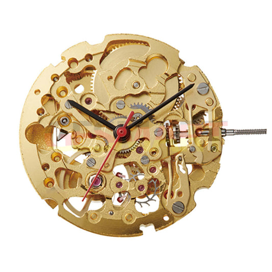 Miyota 8N24 golden automatic mechanical watch movement, precision Japan-made component for accessories