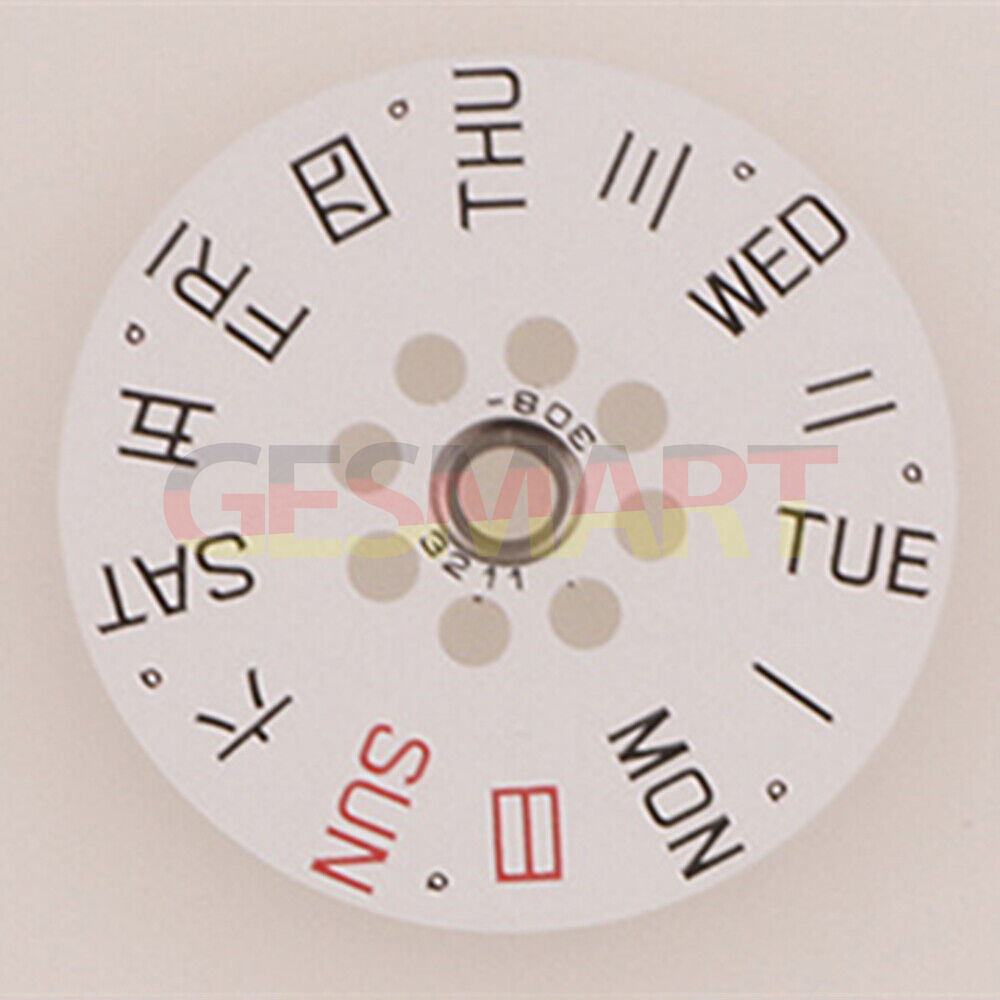 Upgrade Your Watch with White Replacement Week Wheel for Miyota 8200 Movement