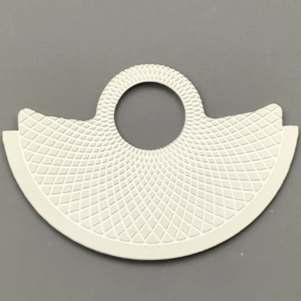 Silver snake scale rotor overlay for NH35 NH36 7S26 4R35 watches, enhancing movement aesthetics.