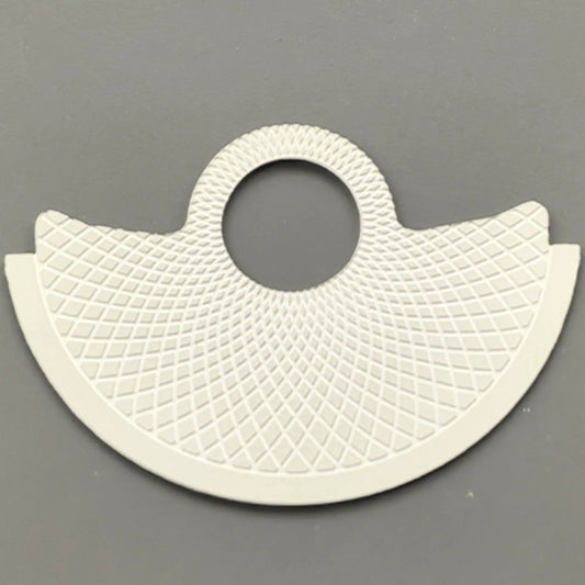 Silver snake scale rotor overlay for NH35 NH36 7S26 4R35 watches, enhancing movement aesthetics.