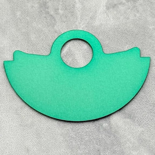 Solid green metal rotor overlay for NH35 NH36 watch movement, durable and stylish.