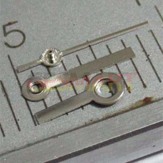 7mm silver square pointed watch hands set by Miyota for models 2035, 2115, 2105, 2305, 2315