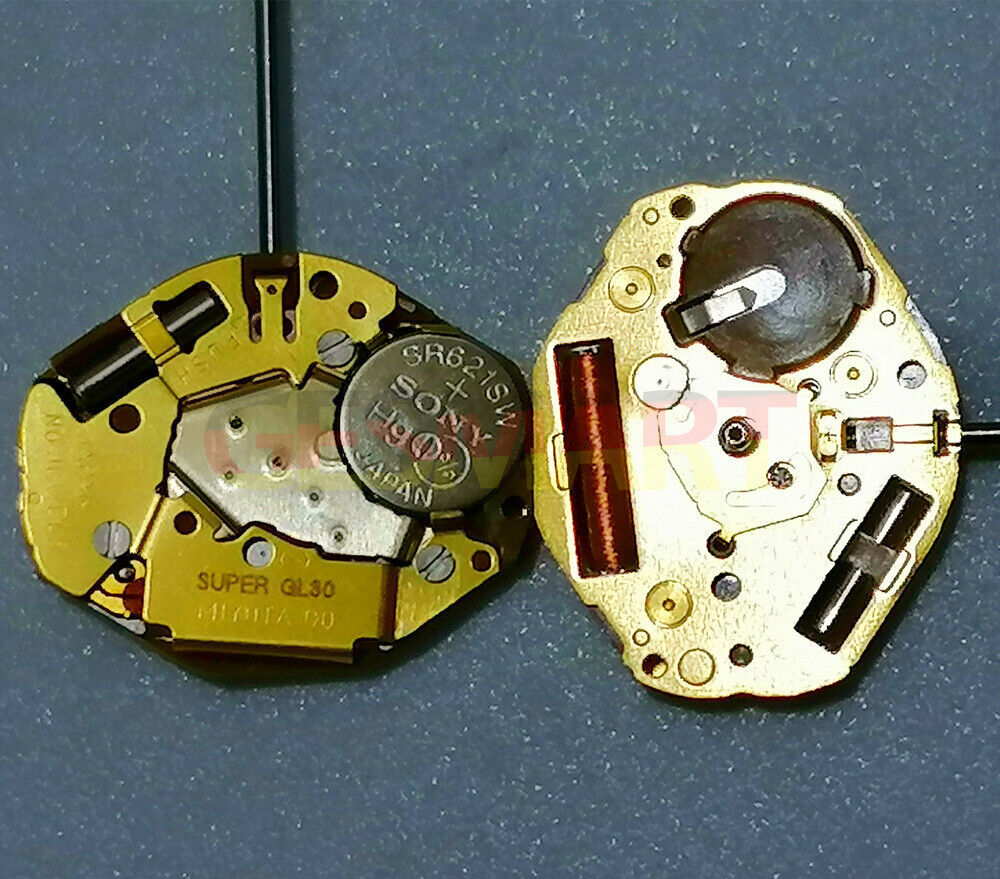 Miyota GL30 Japan Quartz Movement - Golden 3-Hands for Watchmakers