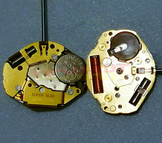 Miyota GL30 Japan quartz movement watch with golden 3 hands, precision timekeeping for watch accessories.
