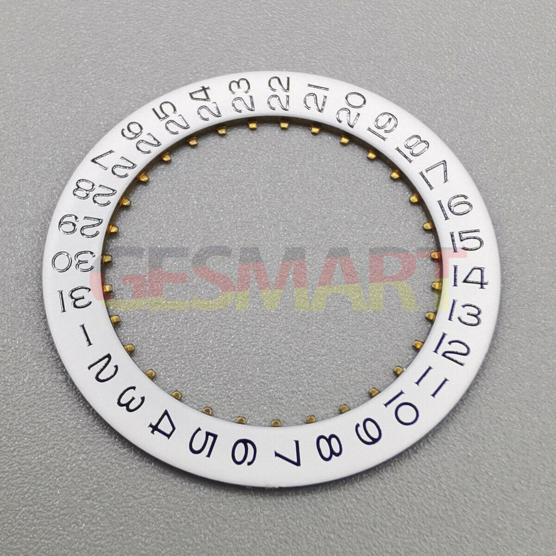 Premium Black Font White Date Disk Wheel for ETA2836 Movement Watch Part