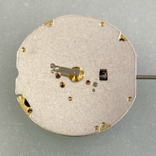 Swiss Made Ronda 702 quartz movement, 2-hand golden gilted watch part for precise timekeeping.