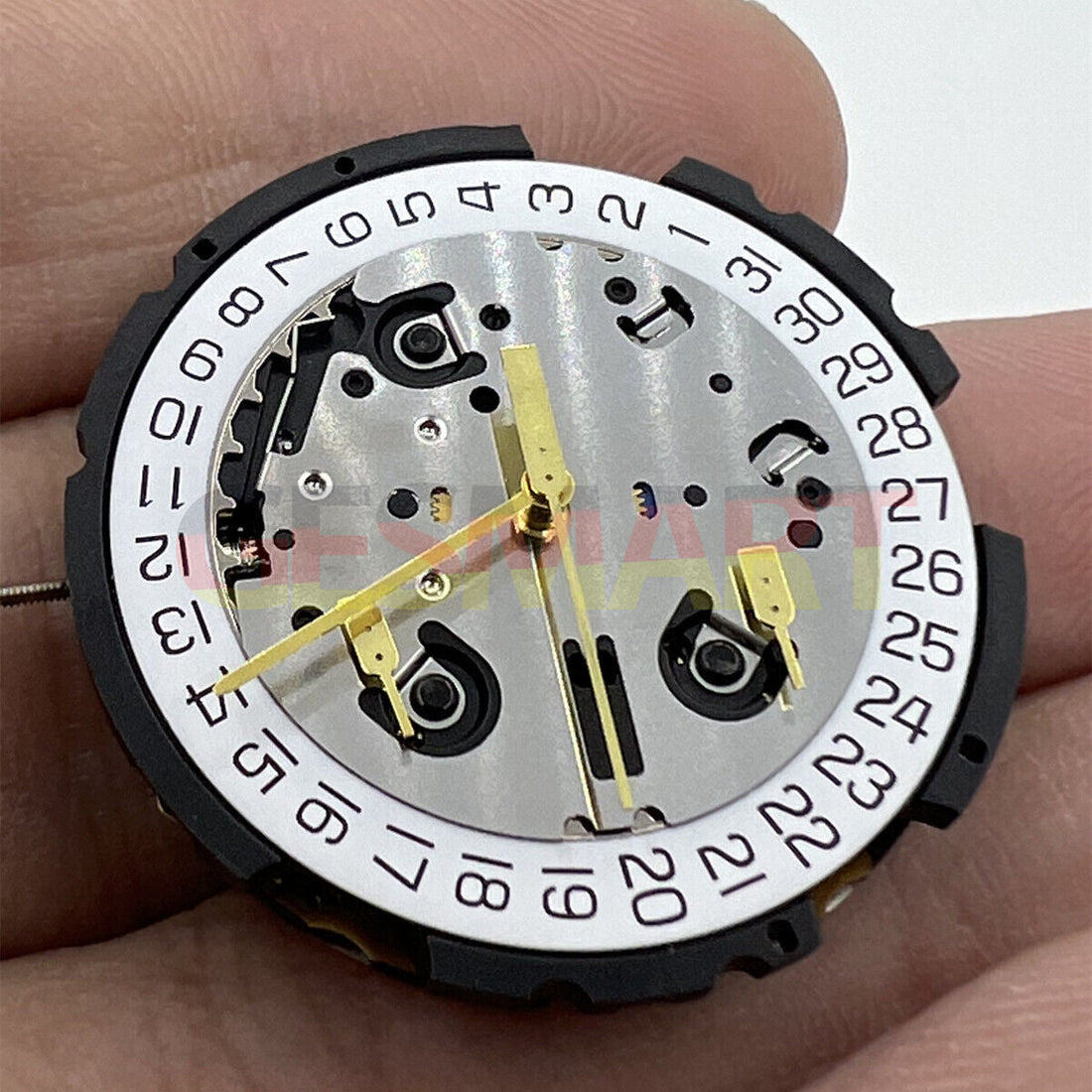Swiss Quartz Watch Movement ETA G10.212-D4.5 with Date Feature at 4.5