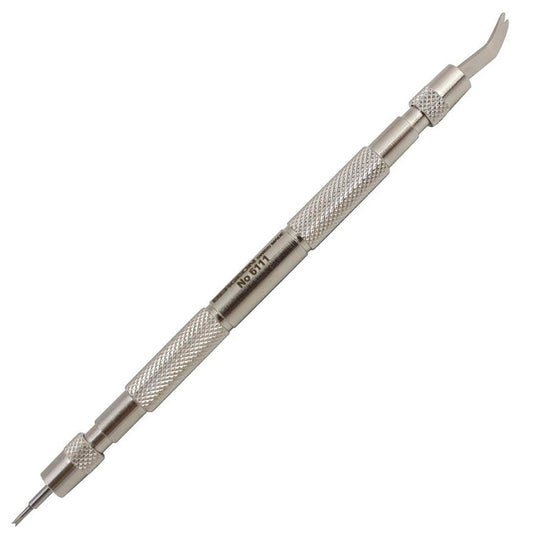 Bergeon 6111 Swiss spring bar removal tool for precise watch strap adjustment and replacement.