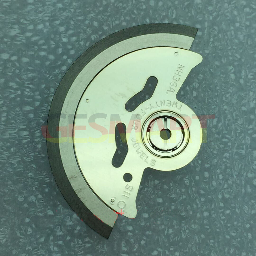 Rotor oscillating weight for Miyota NH35 NH36 watch movement, durable replacement part for smooth operation.