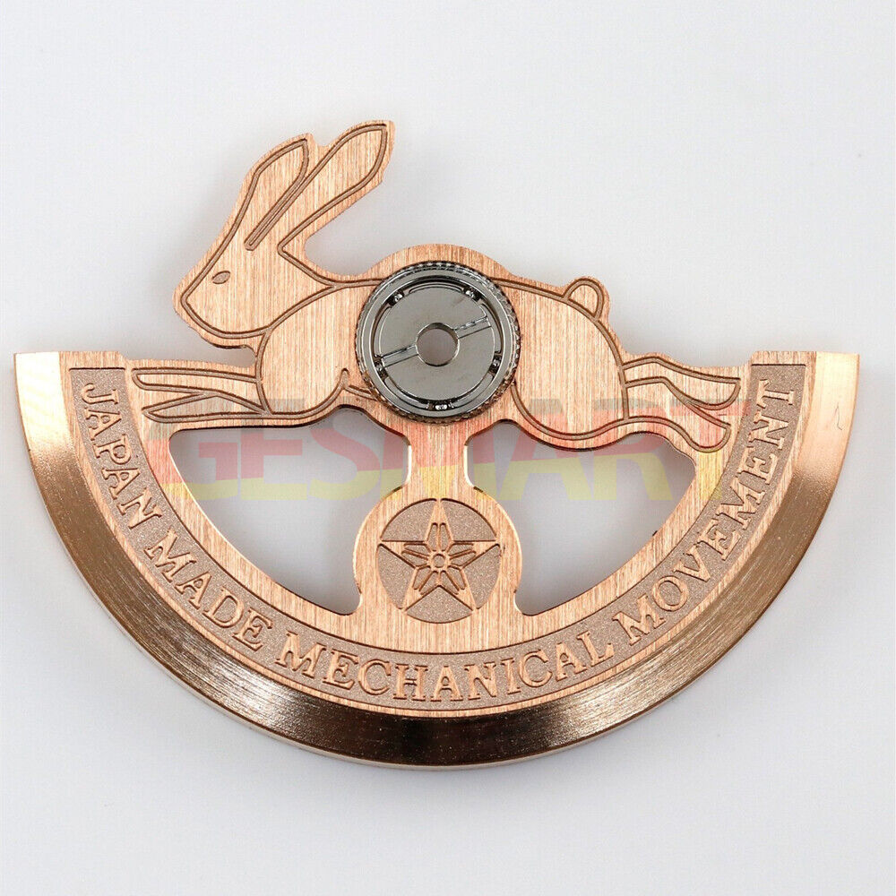 Rose Gold hollow rabbit rotor weight for Miyota NH35 NH36 watch movement accessories