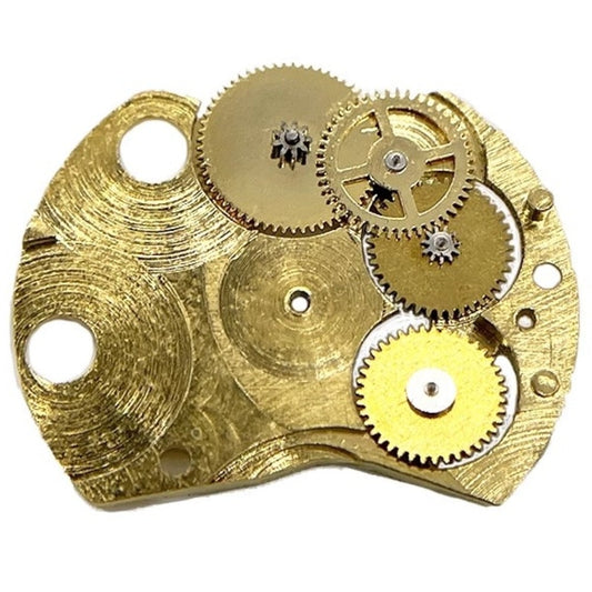 Golden whole wheel bridge splint for China Made Shanghai 2824 watch movement, durable accessory.