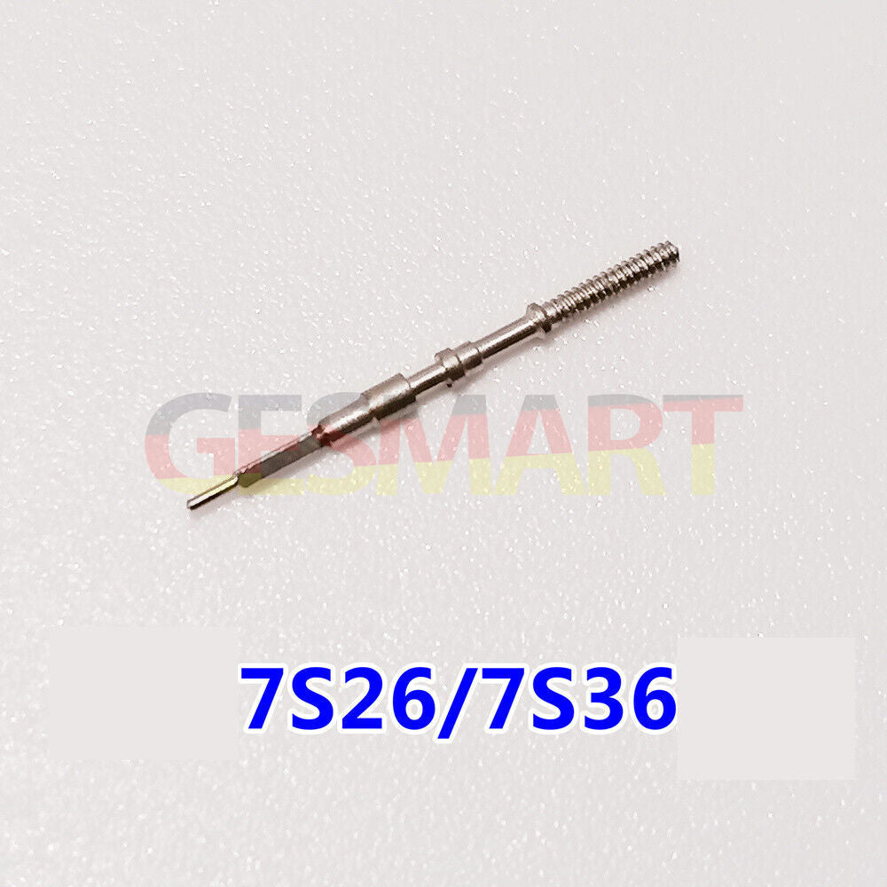Set of 5 replacement watch winding stems compatible with 7S26/7S36 movements for accurate time adjustment.