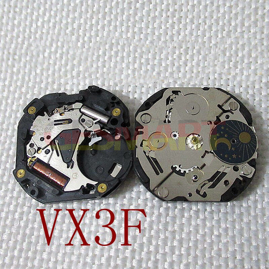 Japan Made Hattori Epson TMI VX3F quartz watch movement with stem for precise timekeeping