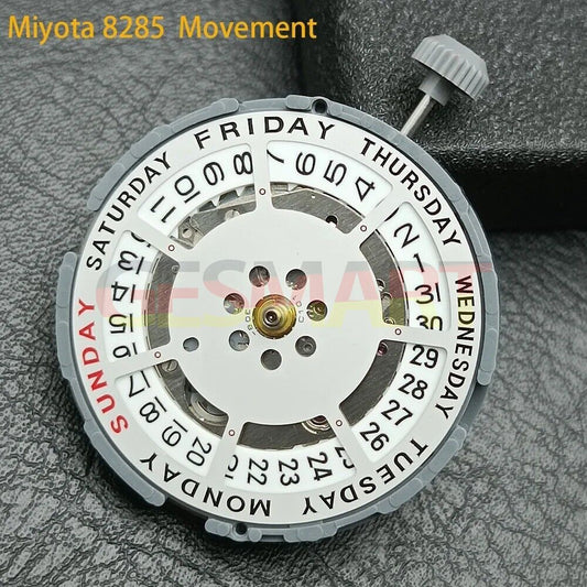 Miyota 8285 automatic mechanical watch movement with precision engineering, ideal for watch accessories fans.