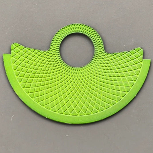 Light green snake scale rotor oscillating weight for NH35 NH36 7S26 4R35 watches, enhancing movement performance.