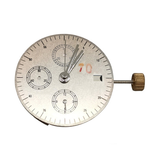 Asian 7750 Automatic Chronograph Movement showing ETA 7750 configuration with second hands at 6 and 12 o'clock positions.