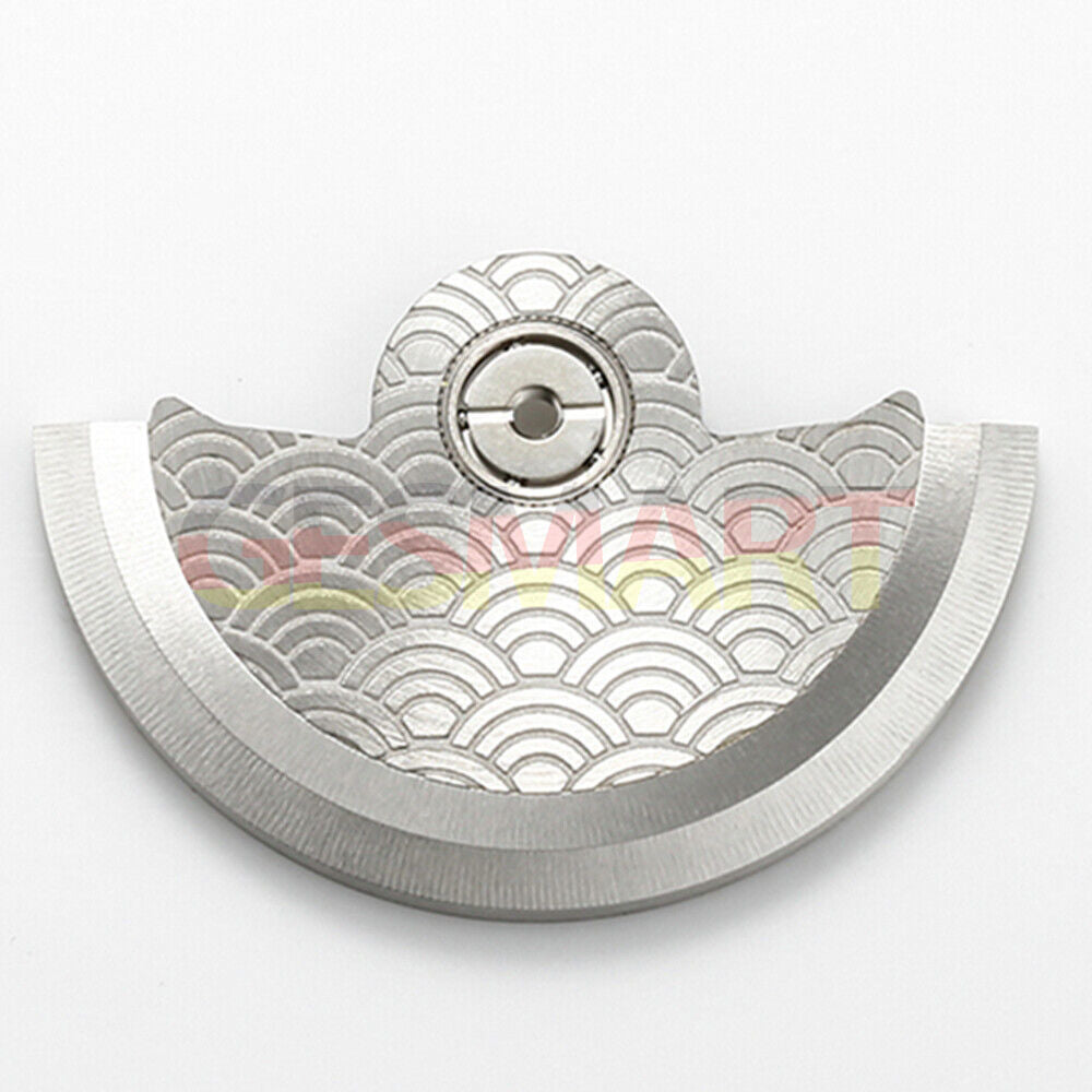 Silver Sea Wave Carved Rotor: Elevate Your Watch with Personalized Ele ...