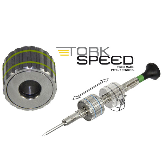 Bergeon 7965-C25 dynamometric cylinder for precise torque control with 7965 screwdrivers in watch repairs.