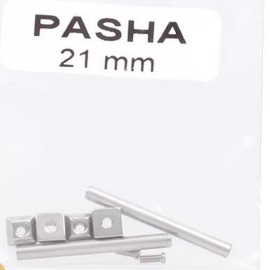 Watch spring bar and steel screws for PASHA 16-22mm band repair, durable replacement parts.