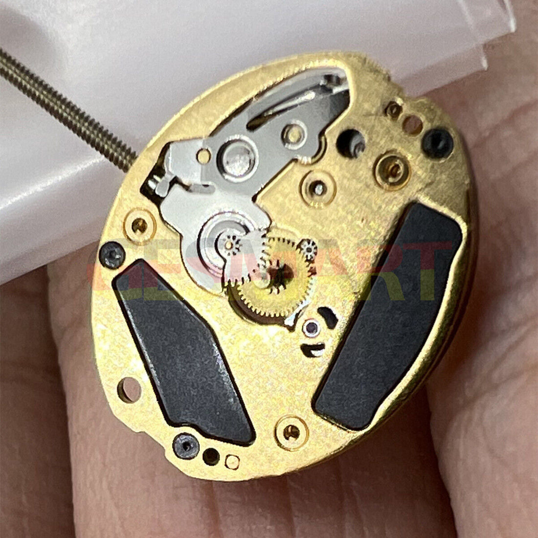 Silver 2 Hands Watch for ETA 901.001 Quartz Watch Movement