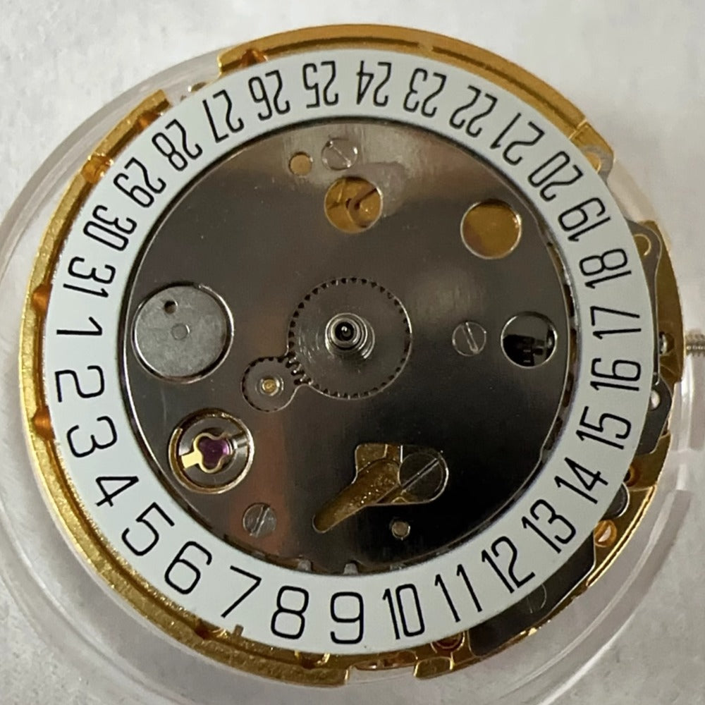Mingzhu 8215 2813 golden automatic watch movement with single calendar date at 6 o'clock