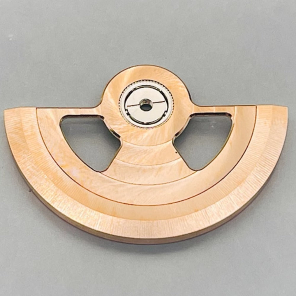 Rose gold Geneva style rotor with hollow design, compatible with NH35 NH36 movements by brand Geneva.
