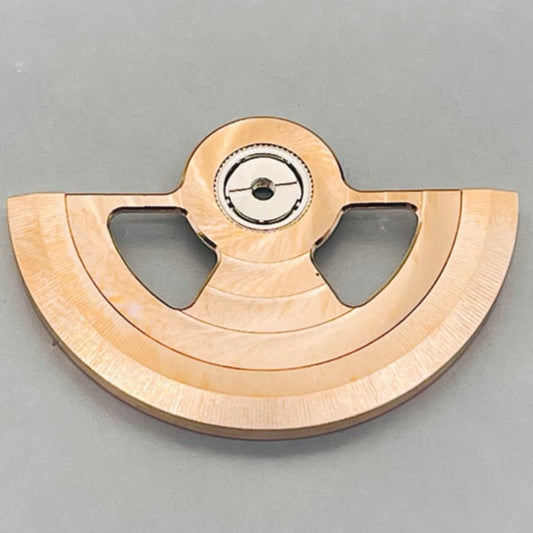 Rose gold Geneva style rotor with hollow design, compatible with NH35 NH36 movements by brand Geneva.