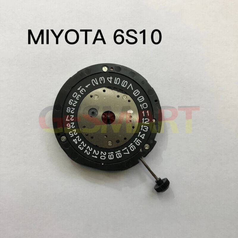Japan Made Black Disk Date Quartz Movement for Watch - Original MIYOTA 6S10