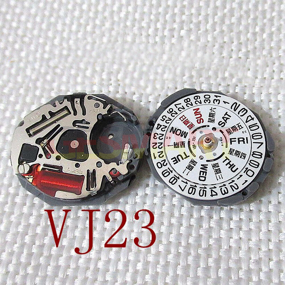 Hattori Epson TMI VJ23B Watch Quartz Movement Japan Made Day/Date 3 Hands