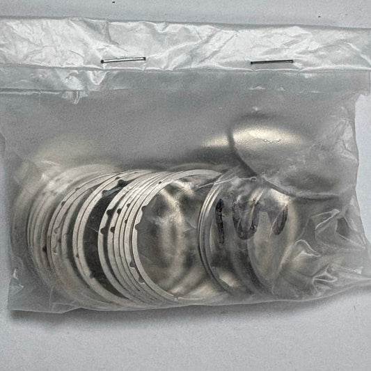 Set of 5 metal dial spacer rings for ISA 8171 8161 watch movements, durable watch accessory.