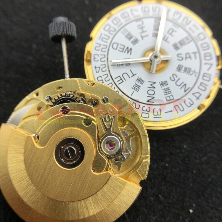 Golden Double Calendar Mechanical Movement - China TIANJIN ST2130 2836-2 2824-2