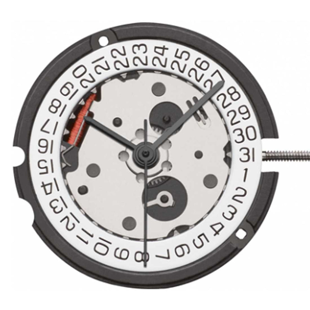 ETA 803.112 Swiss quartz watch with three hands, date at 3 and 6 o?clock, precise Swiss movement.