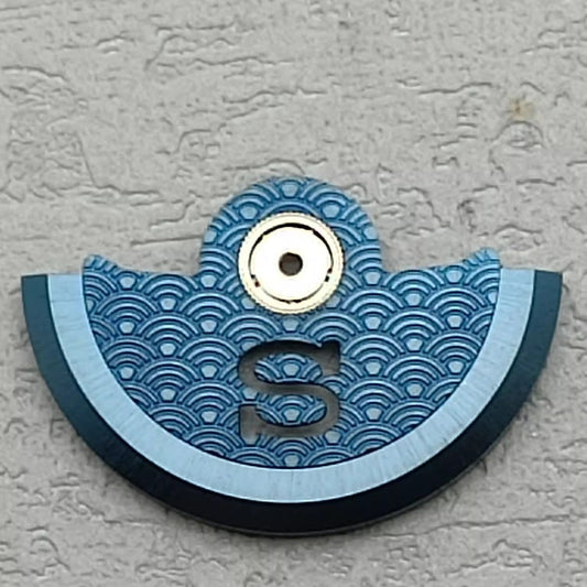 Dark blue wave hollow S shape rotor oscillating weight for NH34 NH35 NH36 NH38 movements
