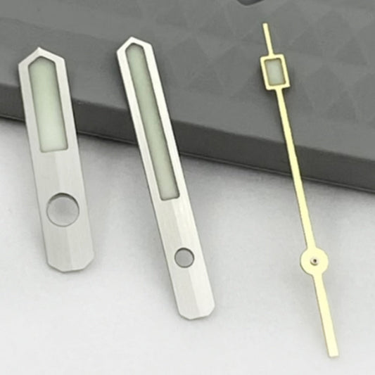 Golden matte second hand with C3 green lume for SPB143J1, NH35 NH36 watches.
