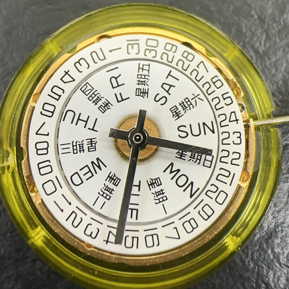 Tianjin Seagull 2836-2 V8 golden mechanical watch movement with double calendar, replacement for ETA2836-2.