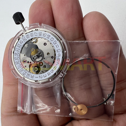 Seagull ST2130 automatic watch movement, silver plated clone for ETA 2824-2 replacement.