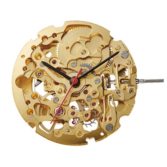 Miyota 8N24 golden automatic mechanical watch movement, precision Japan-made component for accessories