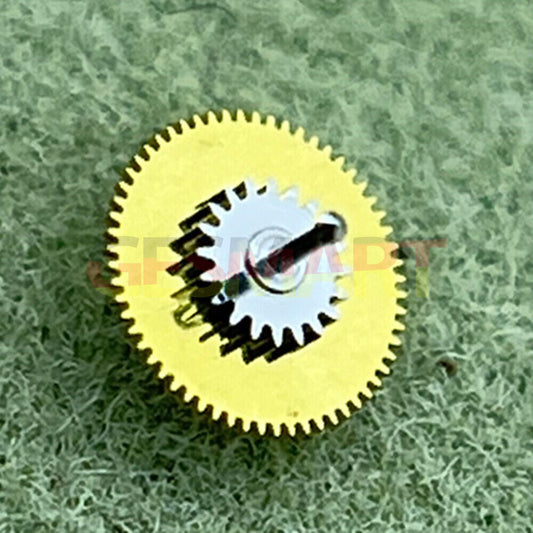 Second wheel gear for ETA802.002 movement, precision watch repair part for accurate timekeeping.