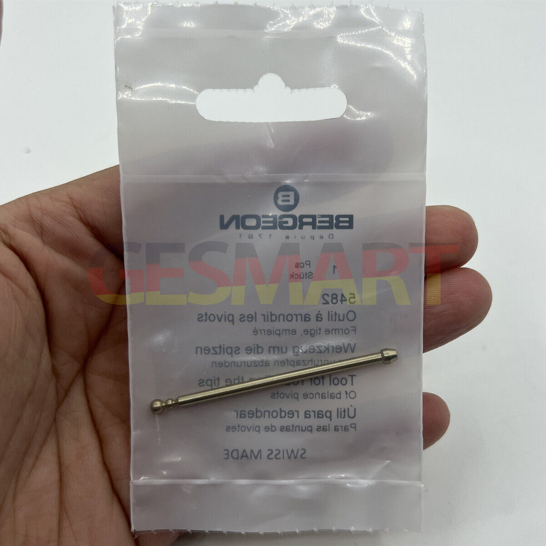 Precision Bergeon 5482 Pivot Tool for Watch Balance Tip Rounding