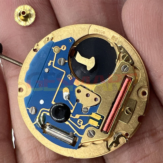 ETA 955.102 Swiss made quartz watch movement, precise timekeeping without calendar feature, ideal for repairs or upgrades.