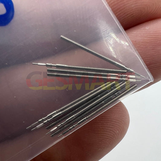 Set of 10 generic watch winding stems for JS15, JS25, JP15, JP25 movements, precision fit.