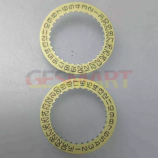 Swiss Golden Date Disk displaying date at 3 o'clock for ETA 256.111 watch movement accessory