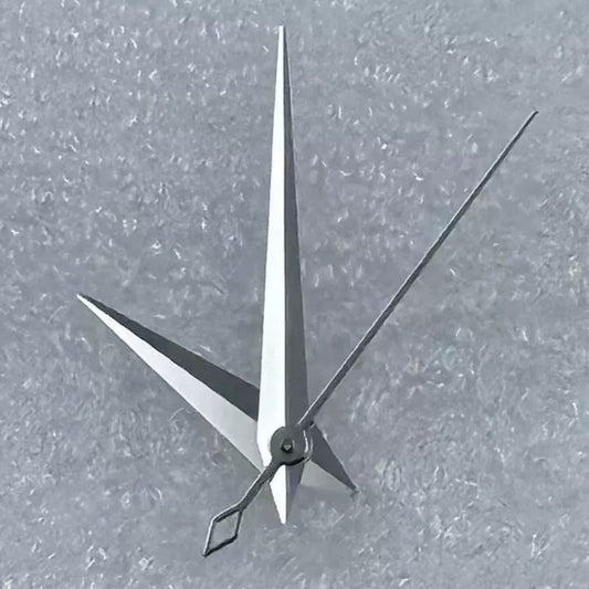 Silver cocktail watch hands for NH35/36 NH38 NH72 NH70 movements, precise fit and elegant style.