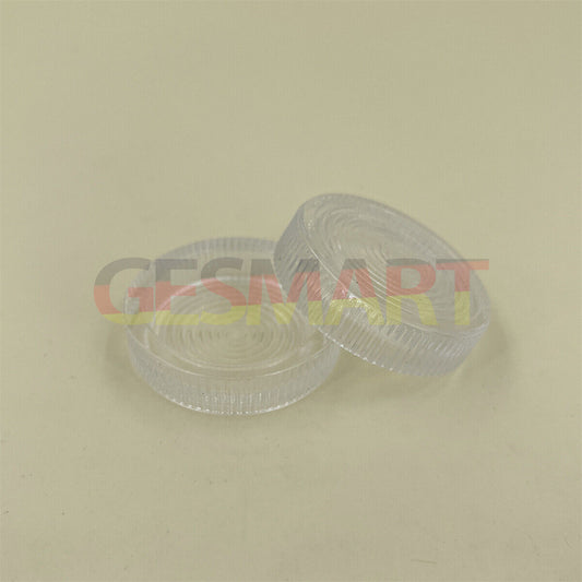 Swiss Made glass oil cup with cover, precision watch repair tool for lubricating watch movements.