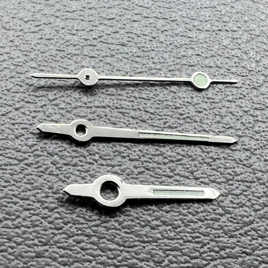 Set of 2 luminous watch hands for Miyota 2035 movement, perfect for precise timekeeping accessories.