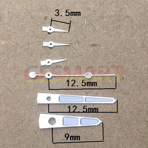 Radiant Green Watch Hands for ISA 9232 Quartz Movement