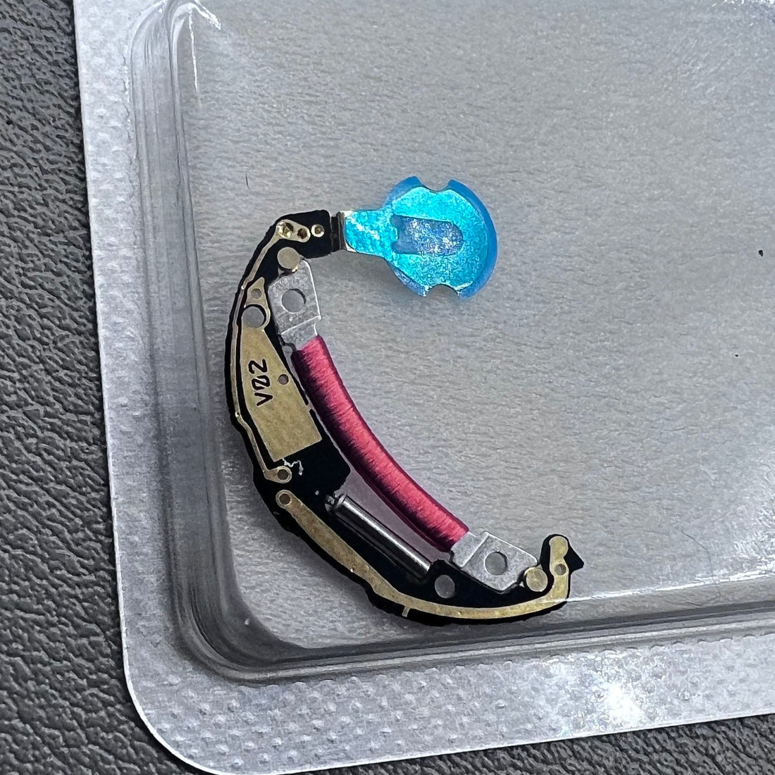 Circuit board component for Swiss ETA 210.001 watch movement, precision replacement part.