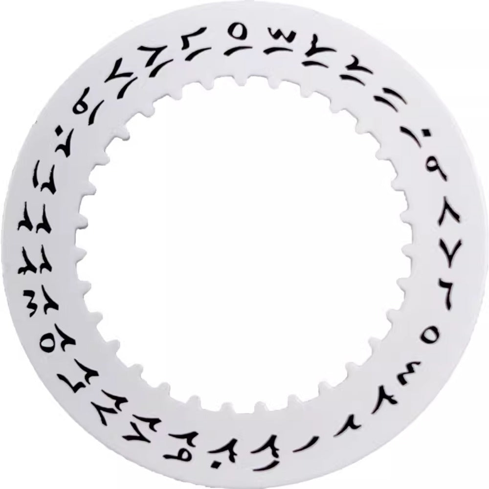 Vintage Arabic font white date disk wheel for 3235 3285 mechanical watch movement, generic replacement part.