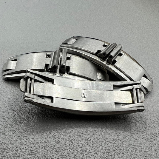 Set of 3 stainless steel clasps with 7.0mm width, ceramic butterfly buckle for J12 watch straps.